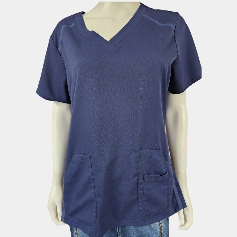 Grey's Anatomy By Barco Short Sleeve V-Neck Scrub Top Size L